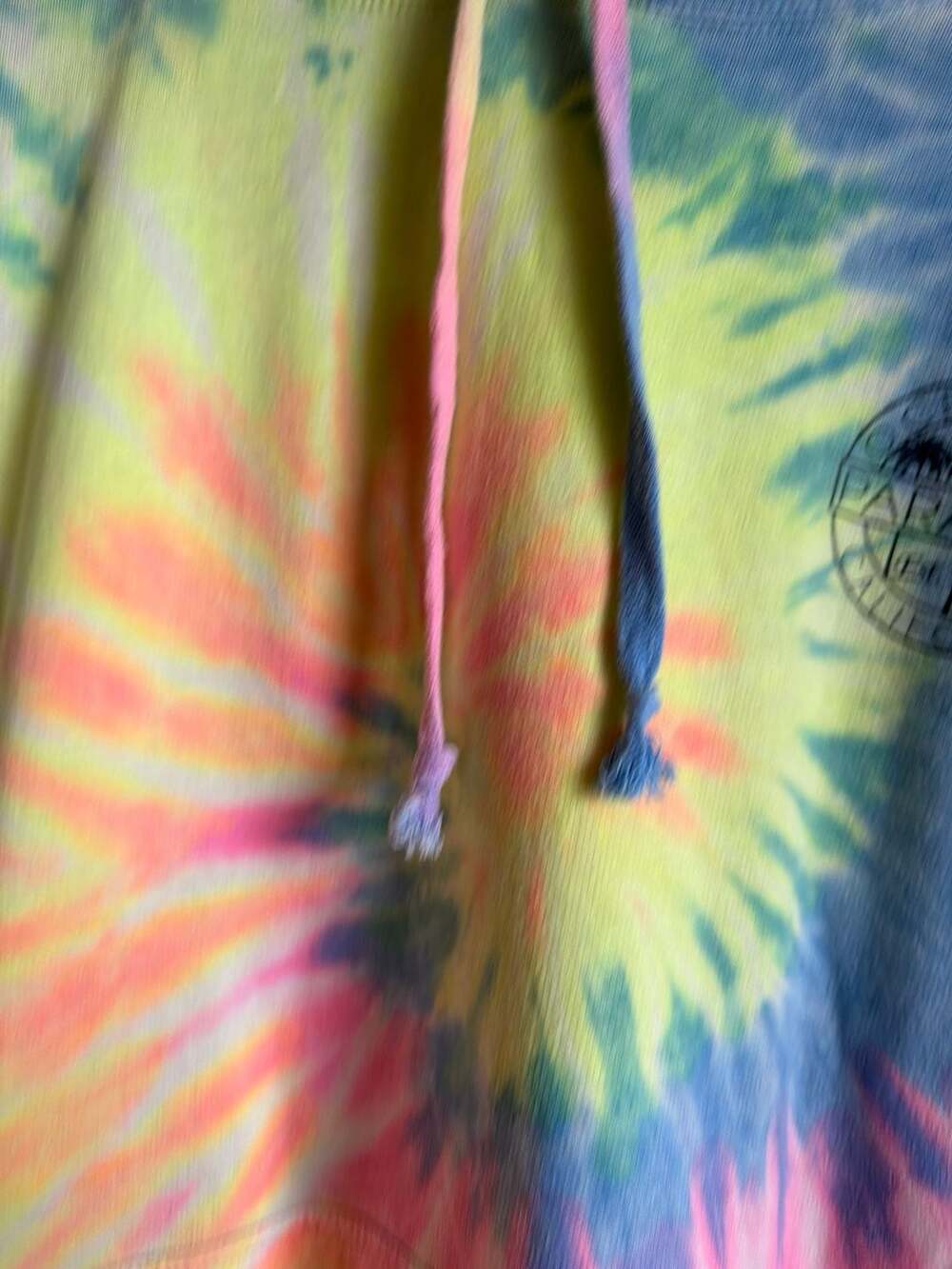 ESY Surf Co. Oceanside Paradise California Tie-Dye Hoodie Size L - Picture 4 of 8